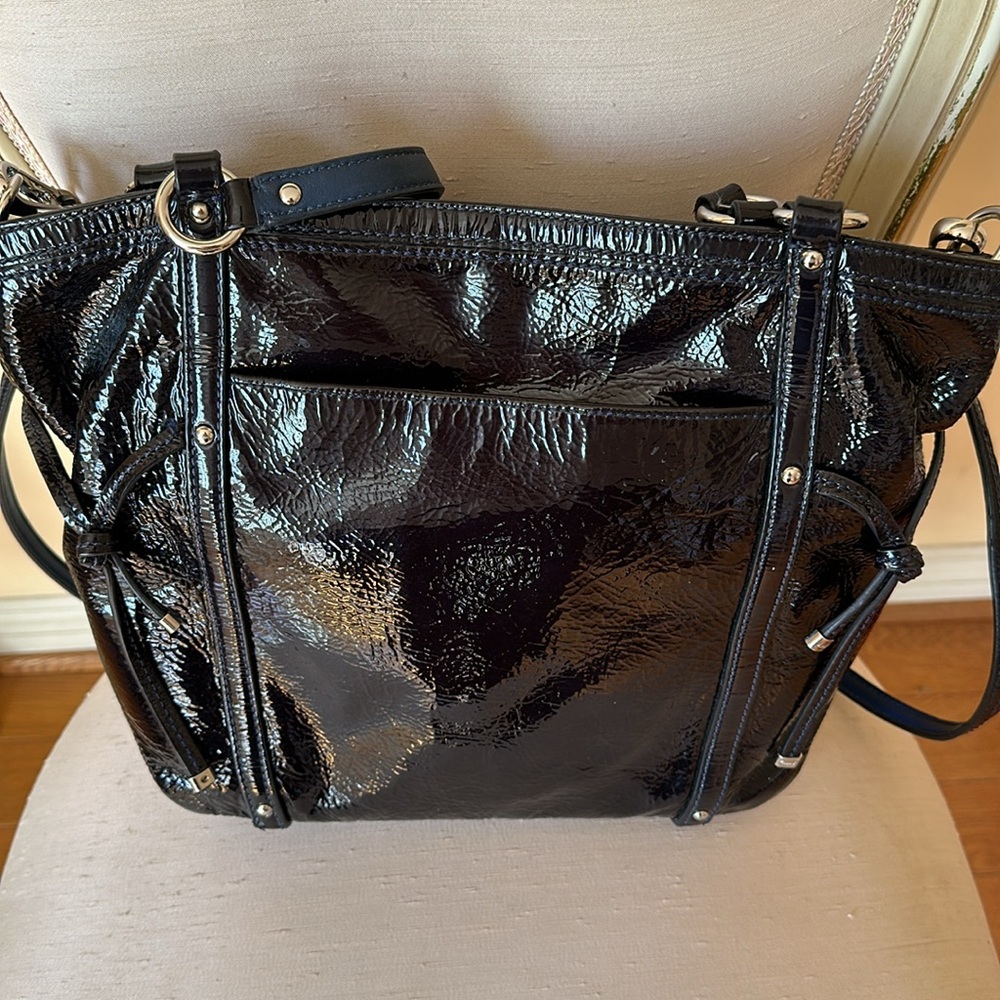 Coach leather tote bag. - Picture 3 of 8